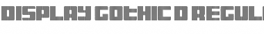 Display Gothic D Regular Font