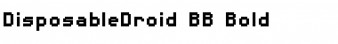 DisposableDroid BB Font