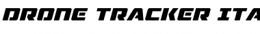 Drone Tracker Italic Font