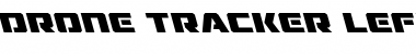 Drone Tracker Leftalic Italic Font