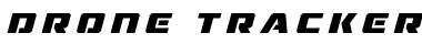 Drone Tracker Title Italic Font