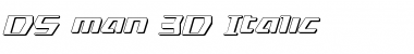 DS man 3D Italic Italic Font