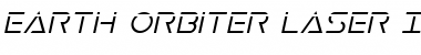 Earth Orbiter Laser Italic Font