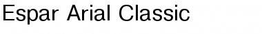 Espar Arial Classic Regular Font