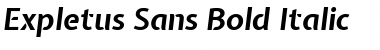Expletus Sans Bold Italic Font