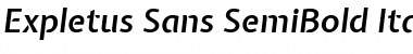 Expletus Sans SemiBold Italic Font