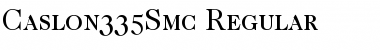 Caslon335Smc Regular Font