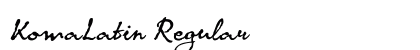 KomaLatin Regular font free download
