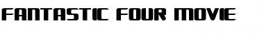 FANTASTIC FOUR MOVIE Regular Font