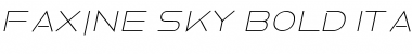 Faxine Sky Bold Italic