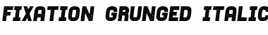 Fixation Grunged Italic