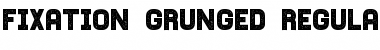 Fixation Grunged Regular Font