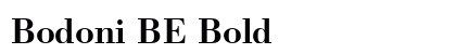 Bodoni BE Bold Preview
