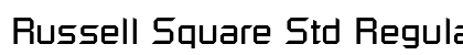 Russell Square Std Regular font free download