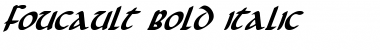 Foucault Bold Italic Bold Italic Font