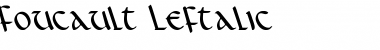 Foucault Leftalic Font