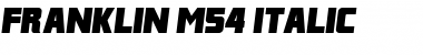 Franklin M54 Italic Font
