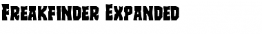 Freakfinder Expanded Expanded Font