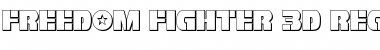 Freedom Fighter 3D Regular Font