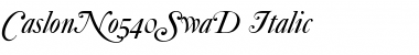 CaslonNo540SwaD Italic Font
