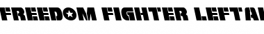 Freedom Fighter Leftalic Italic Font