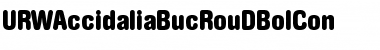 URWAccidaliaBucRouDBolCon Regular Font