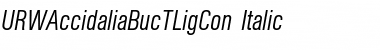 URWAccidaliaBucTLigCon Italic