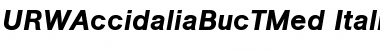 URWAccidaliaBucTMed Italic Font