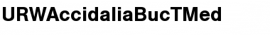 URWAccidaliaBucTMed Regular Font