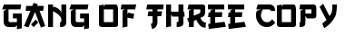 Gang of Three Regular Font