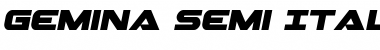 Gemina Semi-Italic Semi-Italic Font