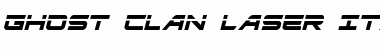 Ghost Clan Laser Italic Font