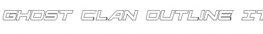 Ghost Clan Outline Italic Italic Font