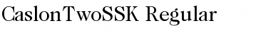 CaslonTwoSSK Regular Font