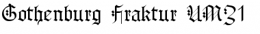 Gothenburg Fraktur UMZ1 Font