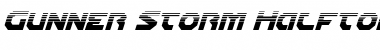 Download Gunner Storm Halftone Italic Font
