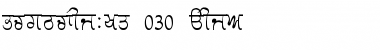 GurmukhiLys 030 Thin Normal Font