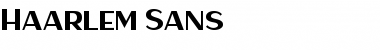 Haarlem Sans Regular Font
