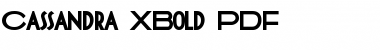 Cassandra XBold Regular Font