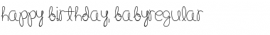 Happy Birthday, Baby Regular Font