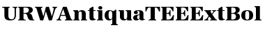 Download URWAntiquaTEEExtBol Font