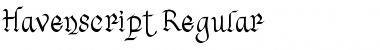 Havenscript Regular Font