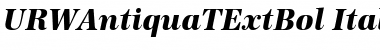 URWAntiquaTExtBol Italic