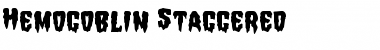 Hemogoblin Staggered Font