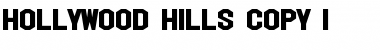 Hollywood Hills Regular Font