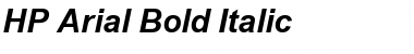 HP-Arial Bold Italic Font