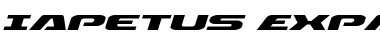 Download Iapetus Expanded Italic Font