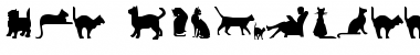 Cat Silhouettes Regular Font