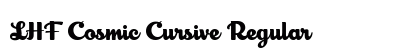 LHF Cosmic Cursive Regular font free download