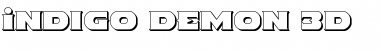 Indigo Demon 3D Regular Font